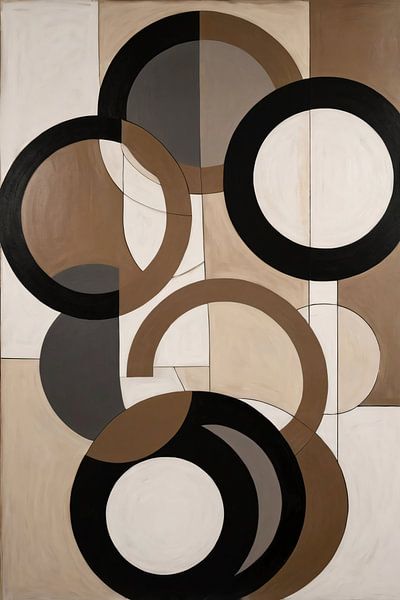 Minimalistisch geometrisch ontwerp met zachte tinten van Art & Soul Creations