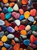 Pierres précieuses Galet brillant Diversité Texture Minéraux Nature