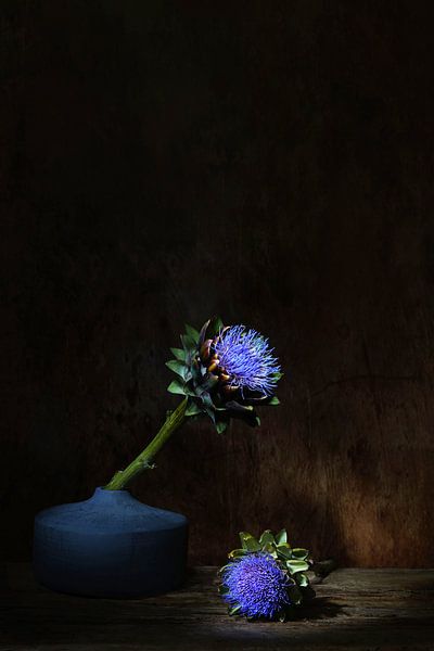 Nature morte avec des artichauts en fleur par Saskia Dingemans Awarded Photographer