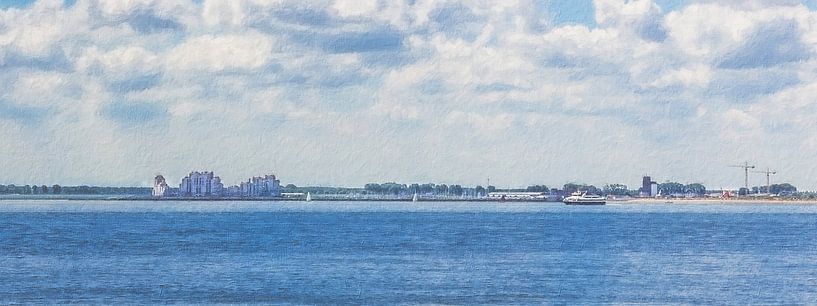 Vue de Breskens (panorama, peinture) par Art by Jeronimo