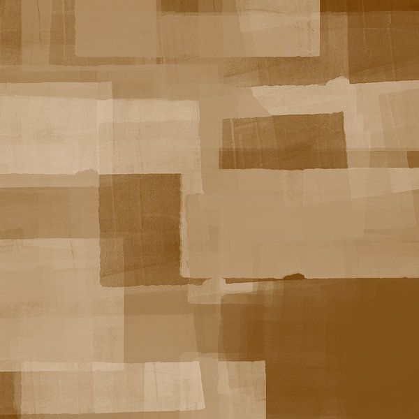 Wabi-sabi-Schlichtheit in neutralen beige-braunen Farben V von Dina Dankers