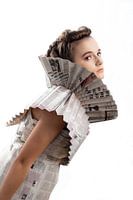 Portrait discussed woman