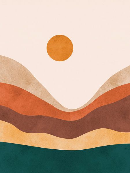 Aquarellierte Landschaft 5 von Vitor Costa