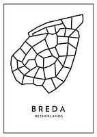 Breda von oben - abstrakte Linien mit Charakter