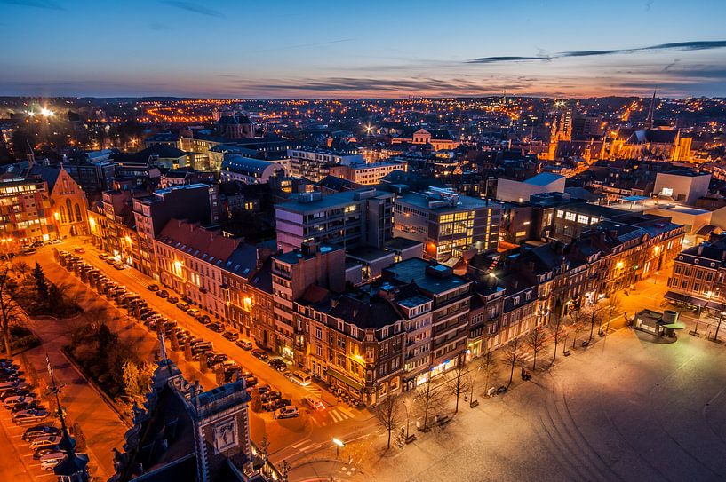 Skyline von Leuven von der Universitätsbibliothek Ladeuzeplein aus von Bert Beckers