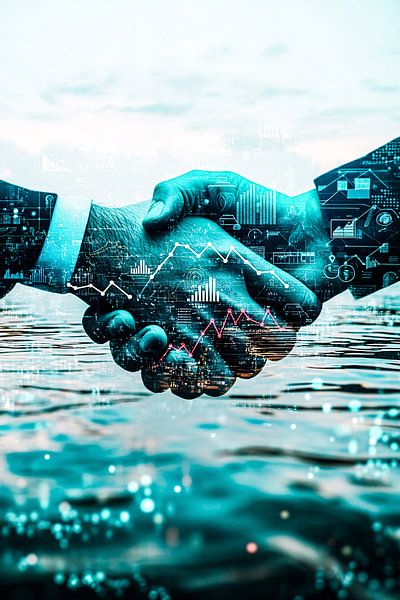 Handabdruck mit futuristischen Details von Art & Soul Creations