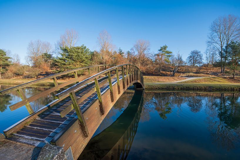Holzbrücke Amsterdam Wasserversorgung Dünen von Peter Bartelings
