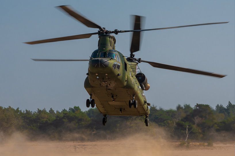 Landing Chinook CH-47D at GLV5. van Luchtvaart / Aviation