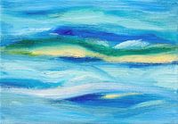 Blaue Wellen - Mini Abstract