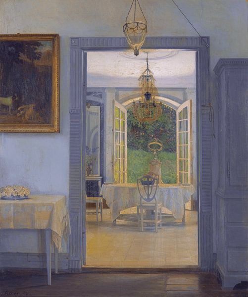 Georg Achen, Intérieur avec le soleil de l'après-midi, 1905 par Atelier Liesjes