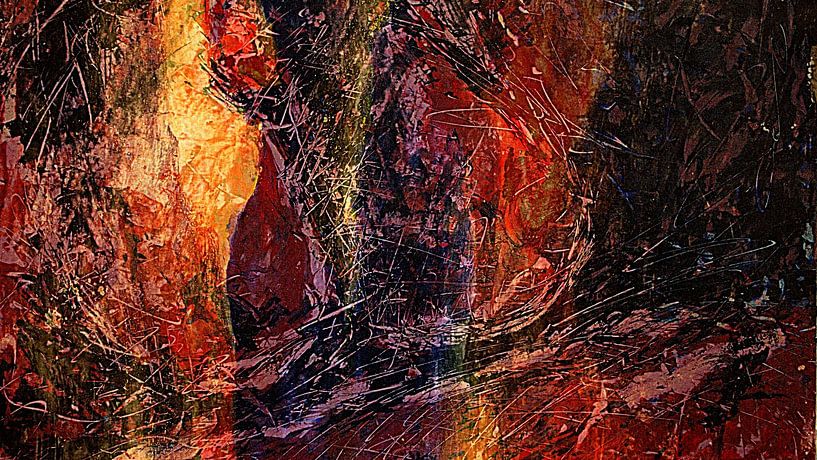 Experiment in Schwarz, Rot und Gelb von Anita Snik-Broeken