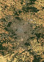 Satellitenfoto von Paris