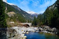 Zwitserse bergen met water