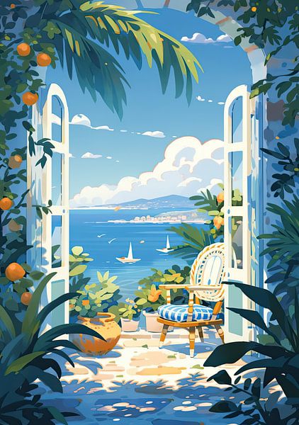 Italy Poster Mediteran by Niklas Maximilian