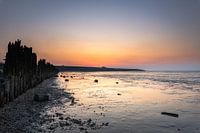 Zonsondergang bij het mooie Wad in Moddergat