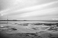 Photographie de paysage du Moteur de sable - noir et blanc - Kijkduin