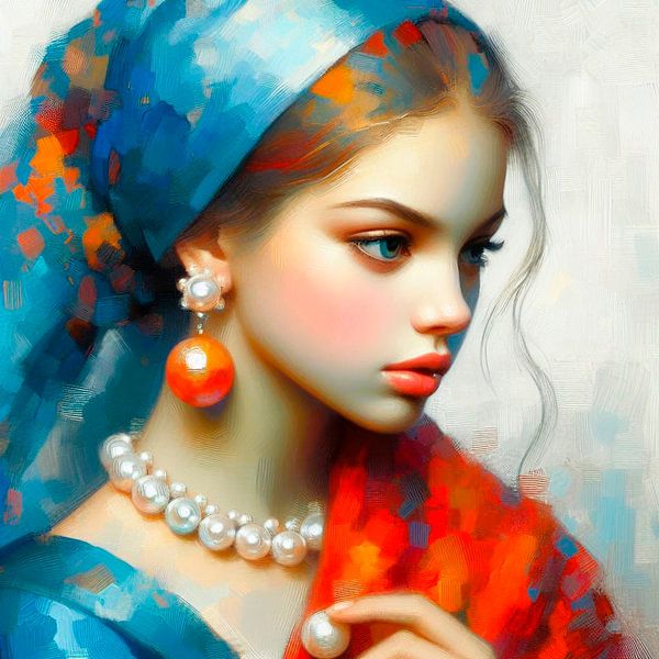 Girl with a Pearl Earring. 1 by Ineke de Rijk