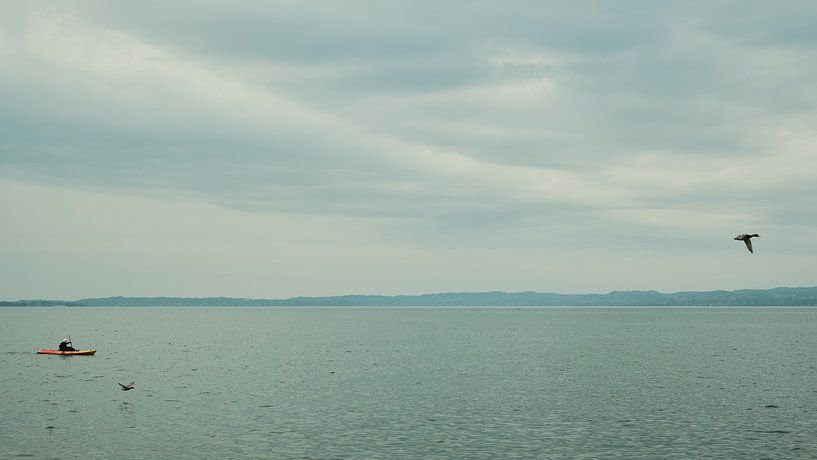 Canoe on Lake Garda by Sam Elbertsen