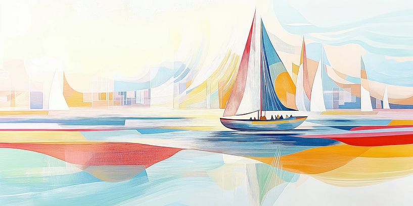 Segelboot abstrakt von Imagine