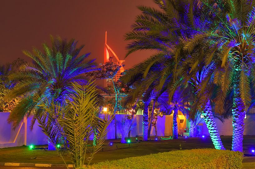View of the city from Dubai by night by MPfoto71