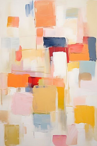 Abstrakte bunte Quadrate von But First Framing