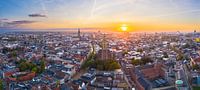 Panorama Sunrise over Groningen-City