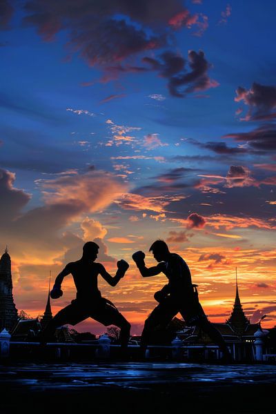 Kampf im Abendrot von Poster Art Shop