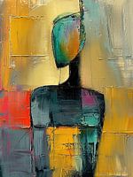 Colourful Head | Woman with Colourful Head