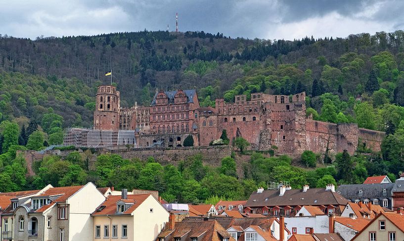 Burg in Heidelberg by Edgar Schermaul