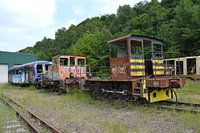 Old trains of Raeren station