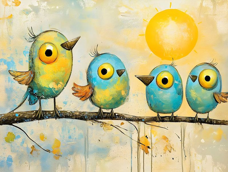 Oiseaux du groupe par But First Framing