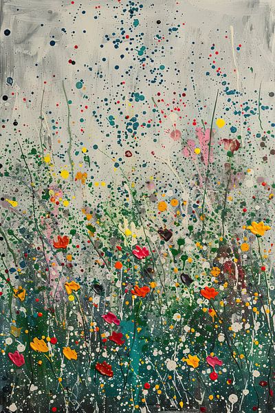 Blumen | Blumenmalerei von Wunderbare Kunst