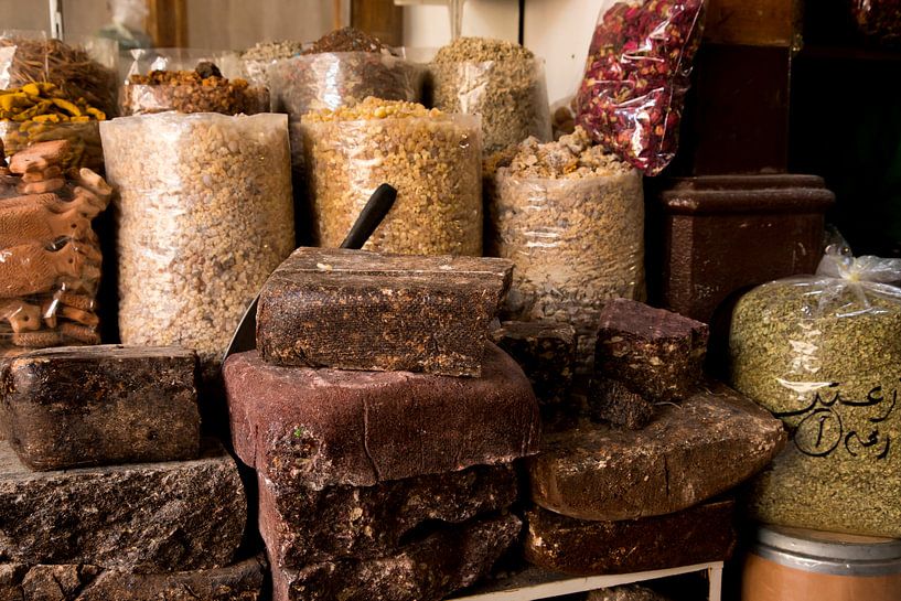 herbs on the market of dubai by Karijn | Fine art Natuur en Reis Fotografie