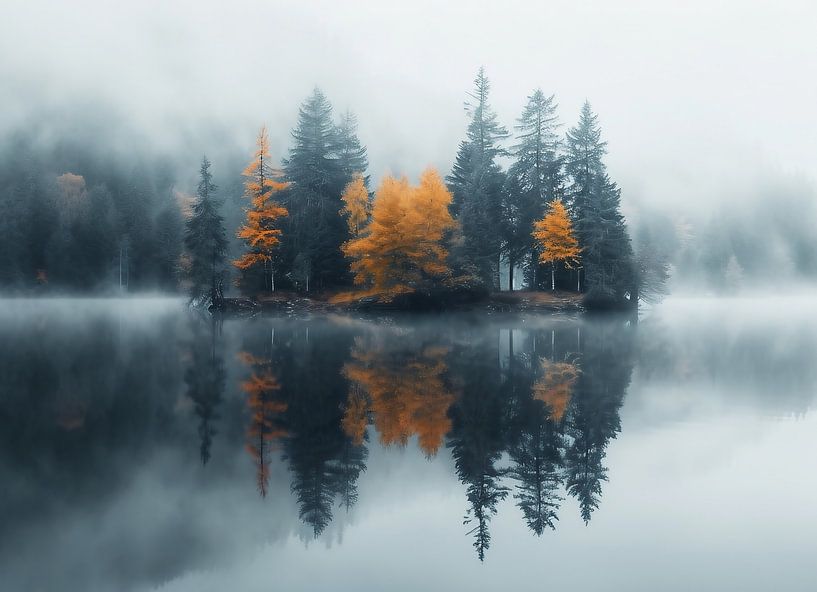 Autumn reflections by fernlichtsicht