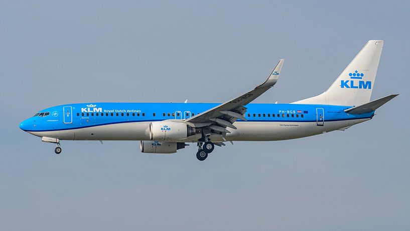 KLM-Passagierflugzeug Boeing 737-800. von Jaap van den Berg
