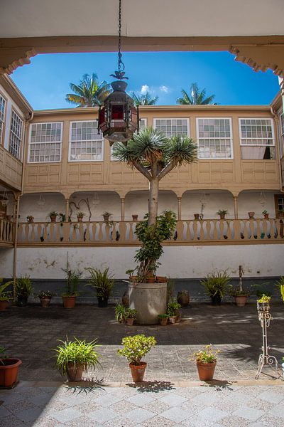 Le patio d'une maison traditionnelle à La Orotava par David Esser
