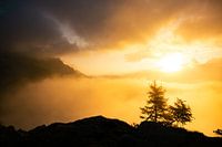 Sanfter Sonnenaufgang mit Vordergrund – Chamonix