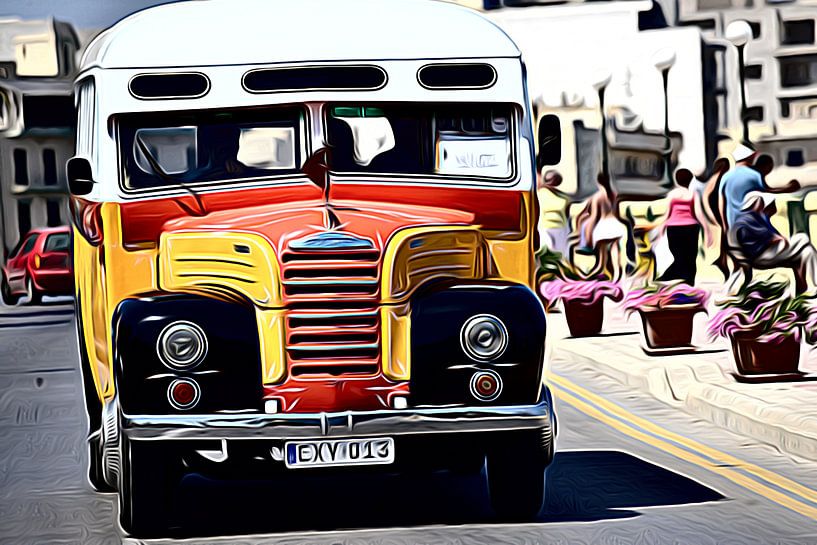 Bus de La Valette Malte ART 2.0 par Ingo Laue