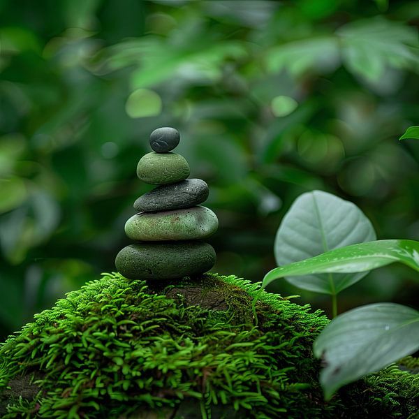 Jardin zen Tour de pierre par Poster Art Shop