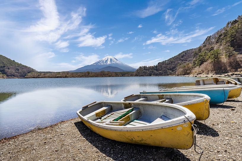Idylle au bord du lac Shoji avec le mont Fuji par Melanie Viola