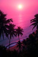 Sonnenuntergangsstrand