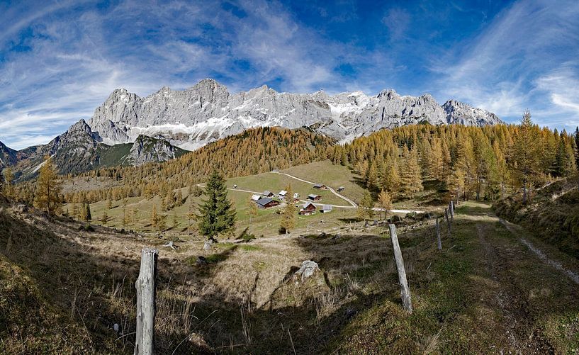 The rustic Neustattalmen on the Dachstein by Christa Kramer