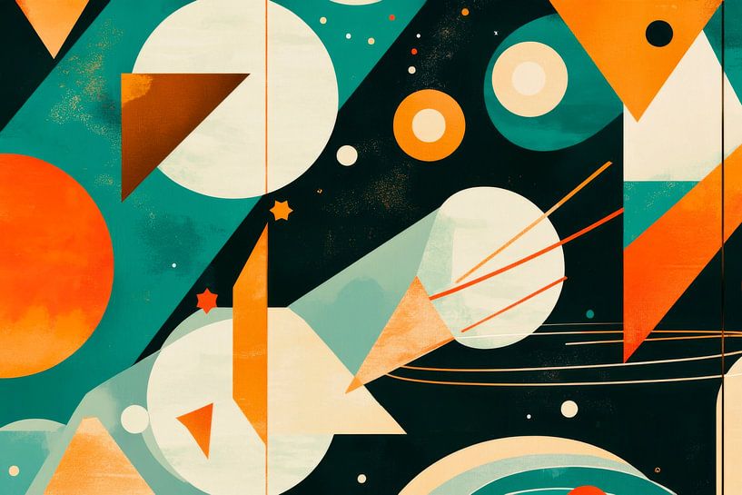 Galaxie géométrique par Poster Art Shop