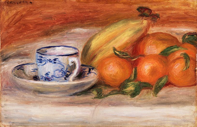 Renoir, Oranges, bananes et tasse de thé (1908) par Atelier Liesjes