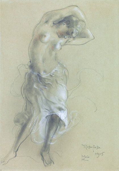 Femme demi-nue dansant, Armand Rassenfosse, 1915 par Atelier Liesjes