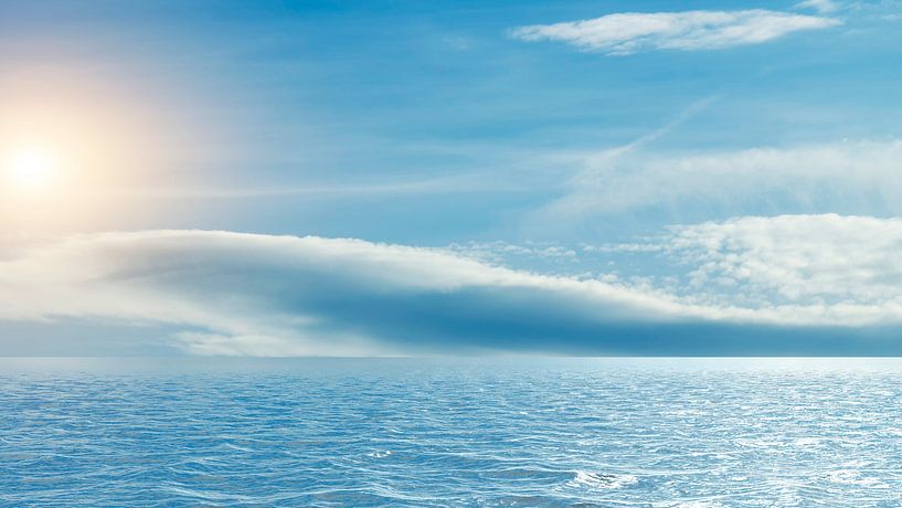 Horizont des Meeres bei Sonnenuntergang par Frank Grässel