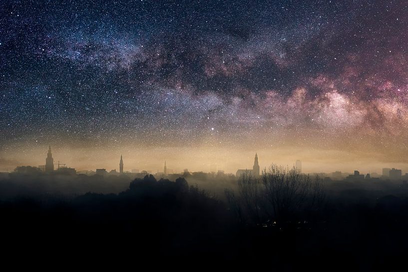 Intriguing Imaging: Groningen without Street Lights in Mysterious Landscape by Elianne van Turennout