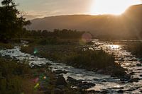 Zonsondergang in Kazachstan