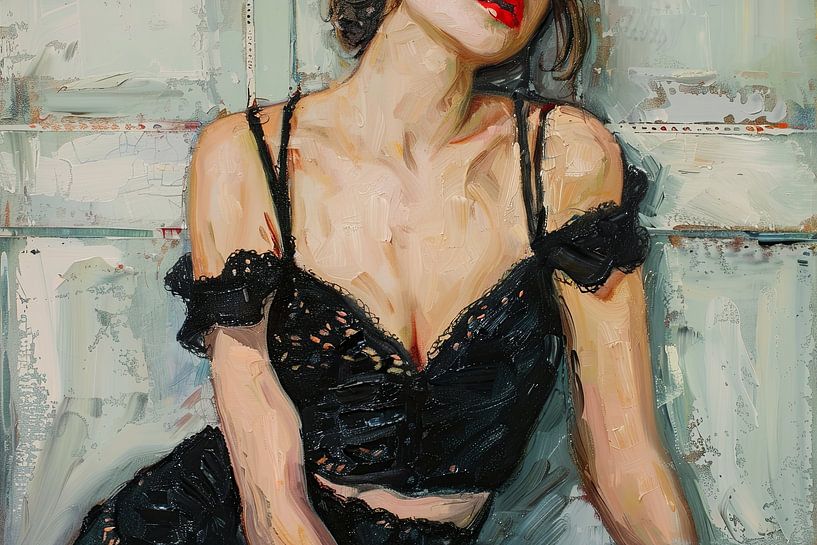 malerisches Frauenporträt von Egon Zitter