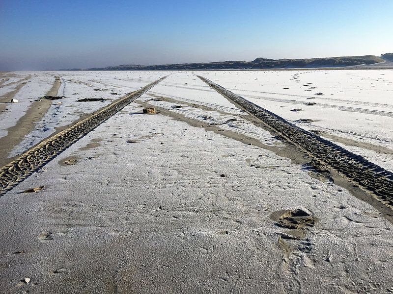 Sporen in de sneeuw  by Margriet Adema